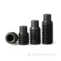 Ανοξείδωτο χάλυβα DIN913 DIN914 DIN915 DIN916 HEX SOCKET HEAD GRUB STREC SET με σημείο κώνου